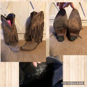 Black Liberty Fringe Boots
